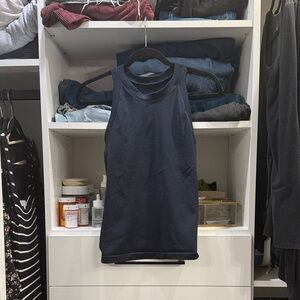 Athleta Navy Blue Racerback Tank Top